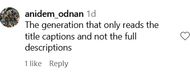 Another user slams today's generation (image via @anidem_odnan on Instagram)